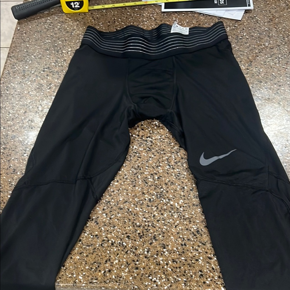 Nike Black Compression Leggings with Elastic Waistband